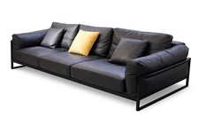 Luxus Leder Sofa 3-Sitzer Design Couch Polstersofa Dreisitzer Verfügbar Sofort