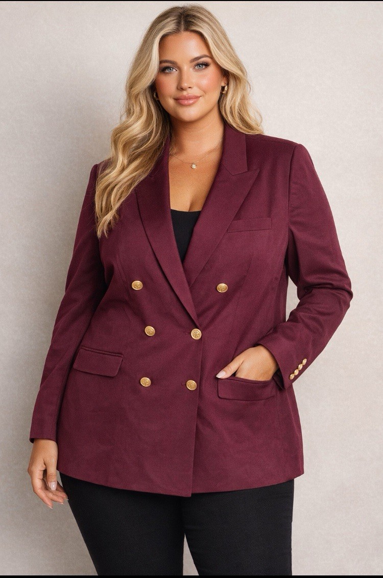 Talbots  Jacket Collared Double Breasted Blazer B… - image 1