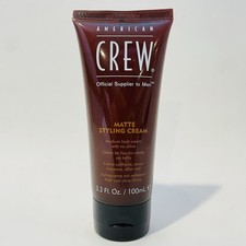 American Crew MATTE STYLING CREAM, Medium Hold Cream with No Shine, 3.3 Fl Oz