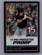James Tibbs III 2025 Leaf National NSCC Baseball 1/1 Pre Production Proof