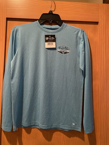 Salt Life Boy’s Aquamarine Live Salty SLX (Drifit) Long Sleeve Shirt NWT M - Picture 3 of 4