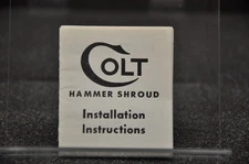 Colt Det Spl., Agent, Cobra, Hammer Shroud Manual