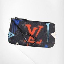 LOUIS VUITTON M81795 Monogram Eclipse Pochette Cles Graffiti USED JP