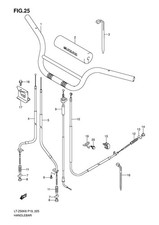 Suzuki Genuine ATV Rear Brake Cable Assy LT-Z50 LT-Z50Z 58510-43G00-000