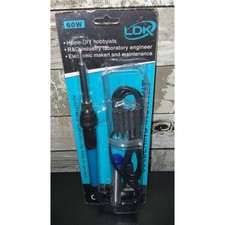 LDK 60W Adjustable Temperature Soldering Iron Kit Electric Blue