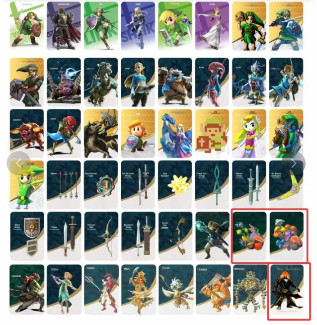 NEW 48pcs BOTW TOTK Zelda Tears of the Kingdom NFC Big Cards For