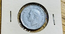 1945 Canada 5 Cents Nickel GEM BU King George VI WW II Coin, Mint Condition