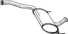 BOSAL Mittelschalldämpfer 281-693 für LAGUNA RENAULT 1 16V B568 B561 K568 B563