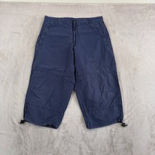Vintage Stussy Baggy Zip Pocket Hiking Shorts in Blue Men 34 Tag 36 USA Made