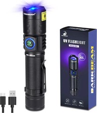 UV 365nm Rechargeable Flashlight Black Light for Pet Urine AC Leak Detection