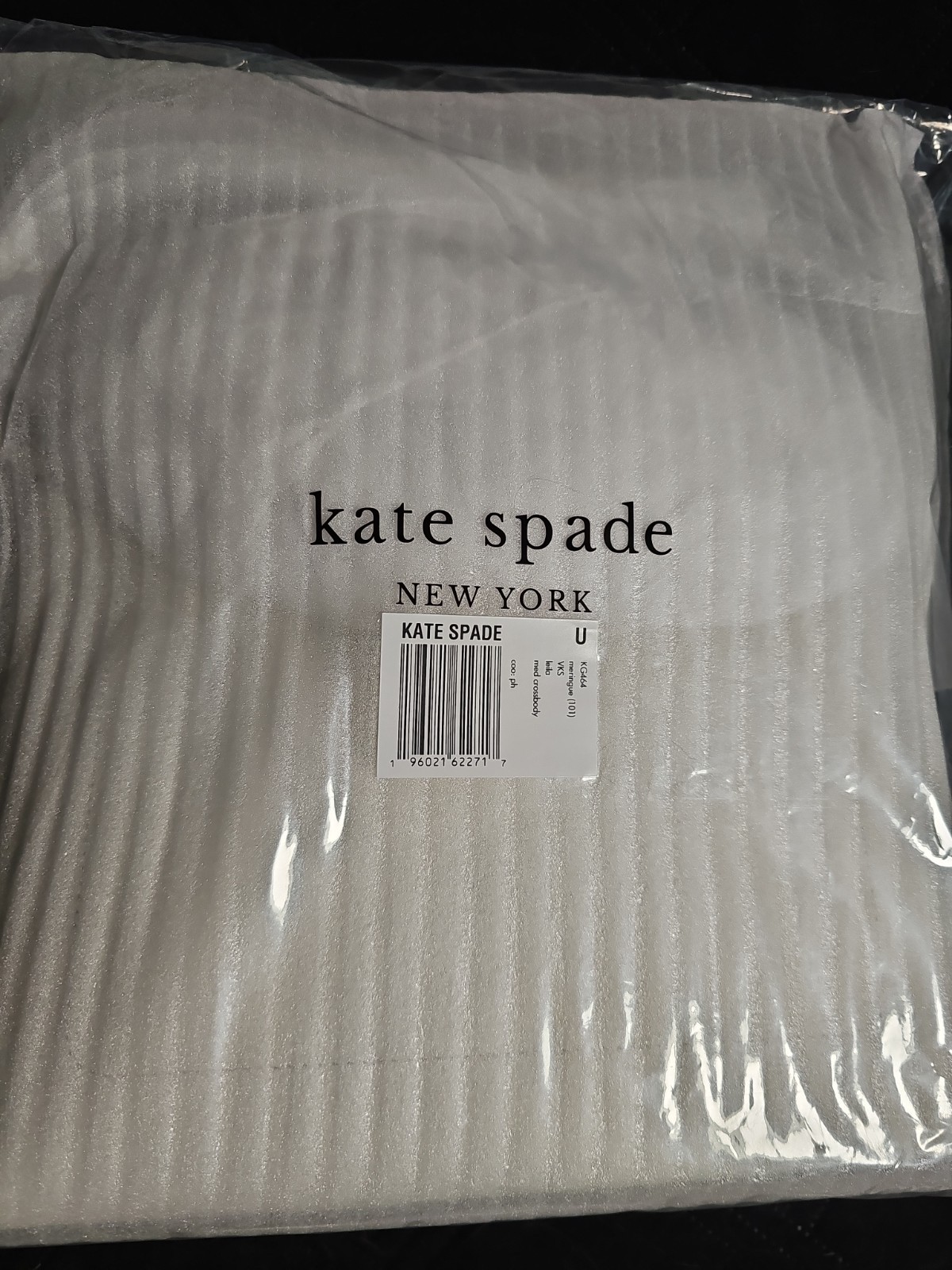 Kate Spade Leila Pebbled Leather Meringue Crossbody Purse KG464 $329NWT Sold Out image 4
