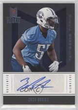 2012 Panini Momentum Rookie Signature Platinum 5/25 Zach Brown #200 Auto 0c2