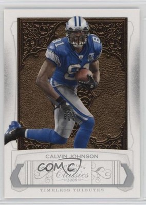 2009 Donruss Classics Timeless Tributes Silver /100 Calvin Johnson #34 HOF 0nr3
