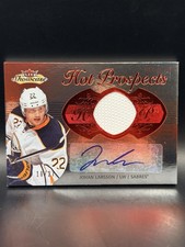 2013-14 Fleer Showcase #159 Johan Larsson Red Glow