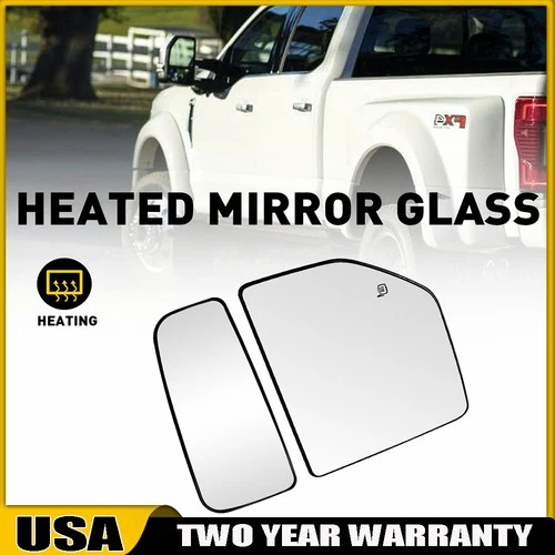 Mirror Glass Replacement Fit 2017-2022 F-250 Super Ford Duty Driver Side Full