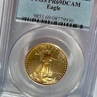 1991-P  1/2 oz Proof American Gold Eagle graded PR-69 DCAM by PCGS, Deep Cameo!