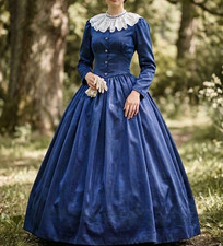 Victorian Dickens Civil War 1860s Dress Gothic Fantasy Period Theater Wear 316