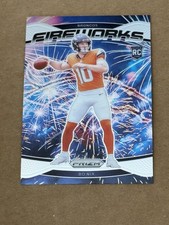 2024 Panini Prizm Bo Nix Fireworks Rookie Insert Card 23 RC Broncos