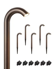 EDISHINE Low Voltage Landscape Lights, 3W 3000K 200LM Bright LED Pathway Lights