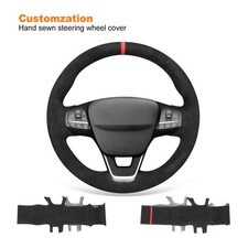 Custom DIY Hand Stitch Steering Wheel Cover for Ford Bronco Sport 2021-2024