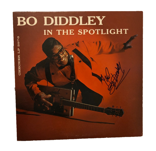 SIGNED Bo Diddley Spotlight LP-2976 Vintage 1960 Original LP COVER ONLY