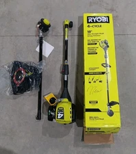 Ryobi RY4CSS 4-Cycle 30cc Attachment Capable Straight Shaft Gas Trimmer - NEW OB