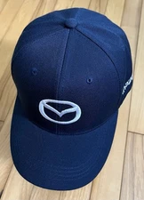Auto MAZDA Symbol Navy Baseball Cap.  *** A hat worth more than its price.
