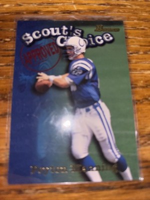 1998 Bowman Scout's Choice Approved Rookie Peyton Manning Indianapolis Colts