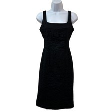 Vintage Diane von Furstenberg DVF Black Navy Zebra Print Scoop Back Dress 4