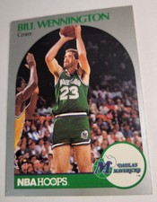 1990 Bill Wennington Card #89 NBA Hoops Dallas Mavericks Basketball Vintage