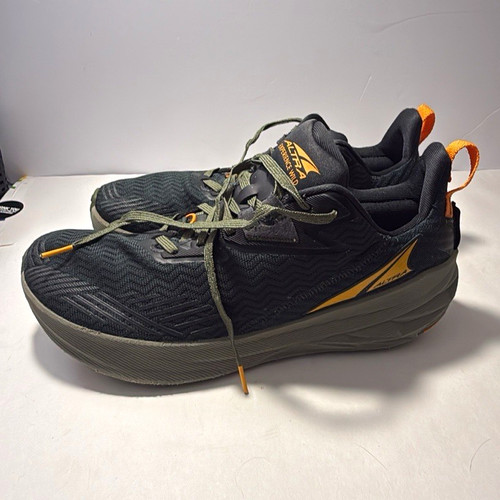 Altra Experience Wild Men’s size 12 Lace Up Running Low Top Black Orange