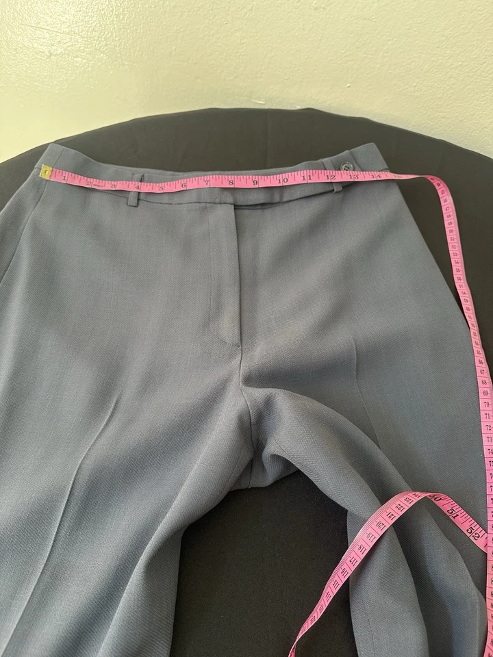 J. Pantalones de vestir para mujer Crew 100 % lana talla 8 alto pierna ancha minimalista Foto 4 de 4