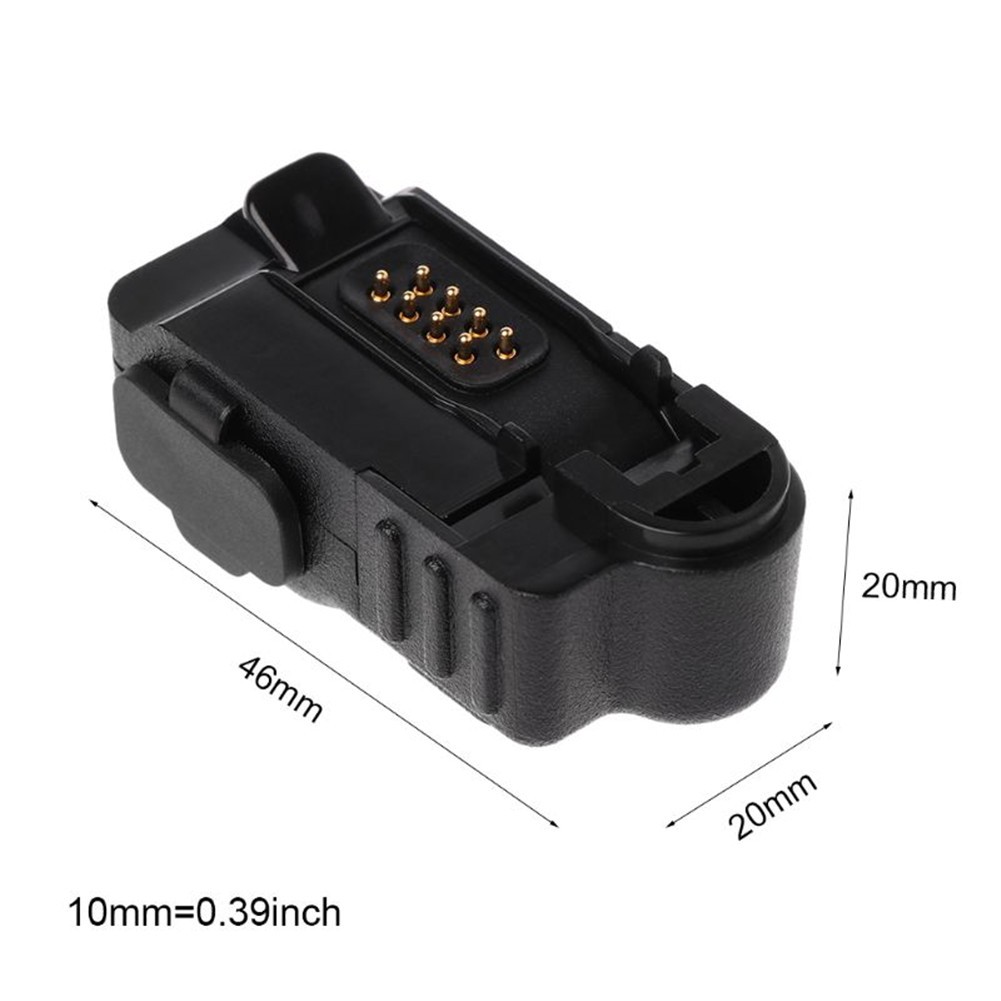 2-Pin M Plug Adapter For Motorola XiR P6628 XPR3500 MTP3100 Walkie Talkie Radio