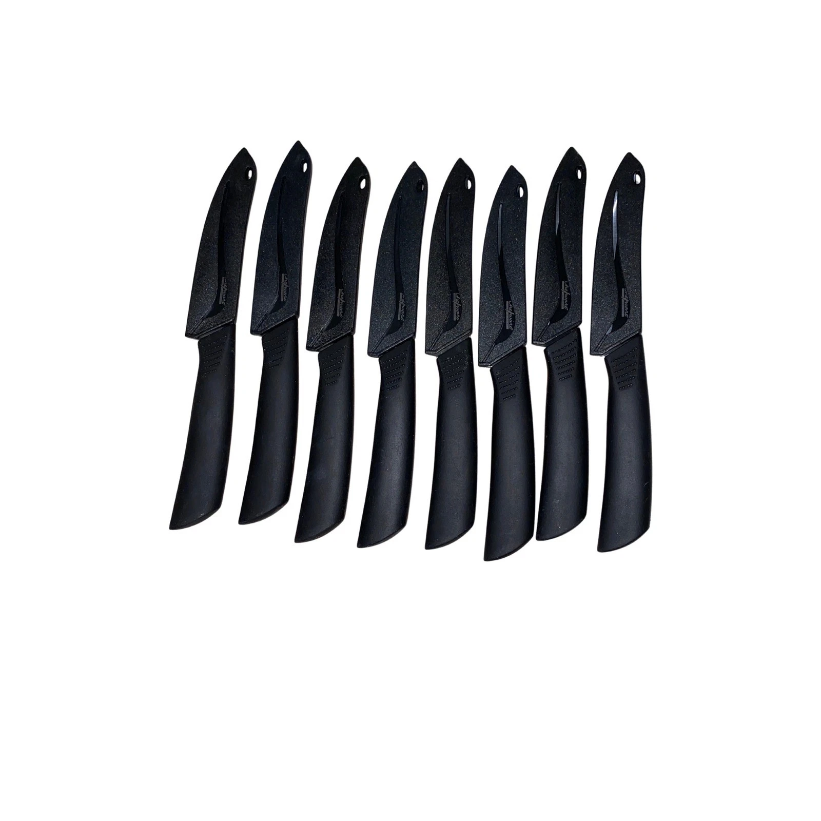 Chefware Solutions Ceramic Paring Knives Black w/ Sheaths Lot of 8 READ
Opens in a new window or tab