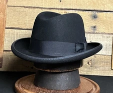 Bailey Fur Felt Homburg Hat (7 1/4 Black)