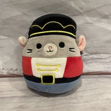 Squishmallows Holiday Murray Nutcracker Mouse Winter Fox Plush Set 5" Soft Toys