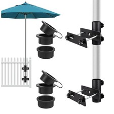 Umbrella Stand for Deck Railing, Patio Umbrella Holder Clamp Outdoor,