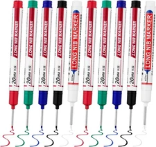 10 PCS Long Head Deep Hole Marker 10PCS-20MM-Red/Blue/Green/Black/White 