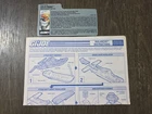 GI Joe 1990 Avalanche Vehicle Blueprints Instructions Original ARAH + File Card