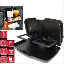 CAR FOOD MEAL DRINK TRAY HOLDER DINNER TABLE BLACK