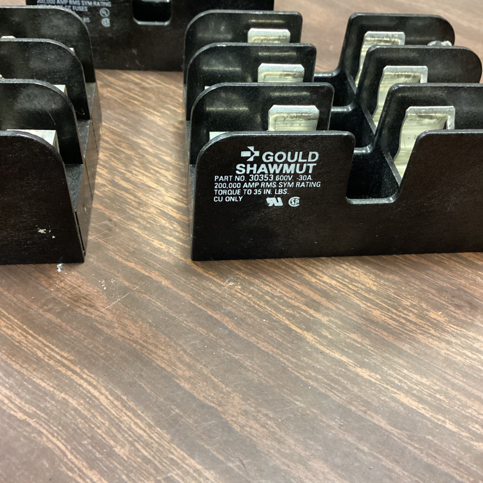 Gould Shawmut 30353 600V 30A 3-Pole Fuse Holder, Lot Of 3 | eBay