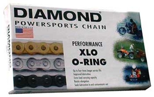 New Diamond Chain Co XLO O-Ring Rear Drive Chain (120 Pitch) For Harley Davidson