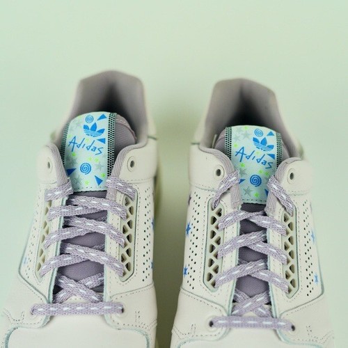 Women Adidas Slamcourt Lavender Star lace up sneaker Size 7, 8.5 - Picture 4 of 8
