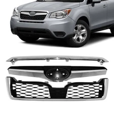 For 2014-2018 Subaru Forester Front Upper Bumper Chrome Grille Factory Style