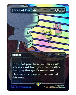 MTG | Force of Despair | Secret Lair | Spongebob | Foil | NM | EN
