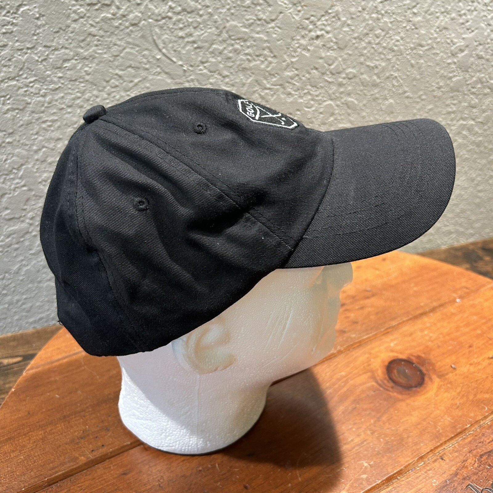 Nike Golf Adjustable Black Hat — Hook Loop Logo O… - image 2