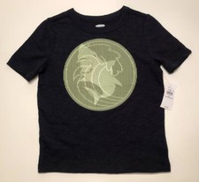 NWT Boy's Old Navy Blue Shirt with Shark Design - Size 4T