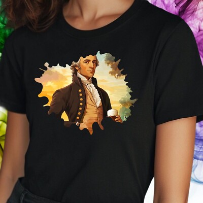 Frauen T-Shirt Alexander Hamilton mit Bier Motiv Baumwolle Größe S bis 3XL