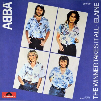 7'' ABBA The Winner Takes It All / Elaine AGNETHA Made Austria POLYDOR orig. 1980