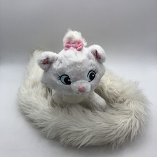 Disney Marie the White Cat Kitten Aristocats Extra Long Tail Plush Stuff Anima.l